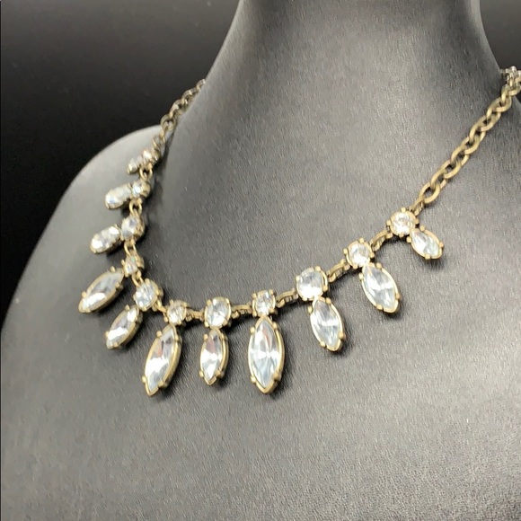 Rhinestone statement necklace bridal crystal - Picture 3 of 6